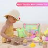 imageTagitary Beach Sand Toys Set for Kids 310 with Bucket Watering Can Shovel Rake Sand Molds Beach Shell BagAice Cream