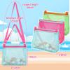 imageTagitary Beach Toy Mesh Beach Bag Kids Shell Collecting Bag Beach Sand Toy Seashell Bags Swimming Accessories for Boys and GirlsOnly BagsA Set of 3Greenlight Pinkblue
