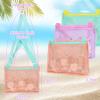 imageTagitary Beach Toy Mesh Beach Bag Kids Shell Collecting Bag Beach Sand Toy Totes for Holding Shells Beach Toys Sand Toys Swimming Accessories for Boys and GirlsOnly BagsA Set of 3Mintpeachlavender