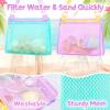 imageTagitary Beach Toys Mesh Beach Bags Sand Toys Kids Seashell Bag with ZipperOutdoor Toys Travel Summer Must Have Accessories for Boys and GirlsOnly Bags