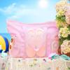 imageTagitary Mesh Beach Bag with Zipper Large Beach Tote Waterproof Sandproof with 8 Pockets for Toys Pool Bag Beach AccessoriesPink
