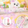 imageTagitary Plush Toy Electronic Dog Toys for KidsInteractive Pet Puppy WalkingBarking and Tail WaggingFake Dog Toy with LeashEaster Christmas Birthday Gift for Toddlers KidsB