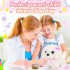 imageTagitary Plush Toy Electronic Dog Toys for KidsInteractive Pet Puppy WalkingBarking and Tail WaggingFake Dog Toy with LeashEaster Christmas Birthday Gift for Toddlers KidsB