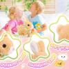 imageTagitary Plush Toys Bunny Electronic Toy with SoundsWiggling EarsHoppingTwitching Mouth and Nose Interactive Rabbit Toy for Kids with LeashEaster Birthday Gift for Toddlers KidsYellow