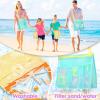 imageTagitary Beach Toys Mesh Beach Bags with Zipper Kids Pool Sand Toys Seashell Crossbody for Boys and Girls Summer Vacation EssentialsBlue Yellow