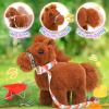 imageTagitary Plush Horse Toys for KidsElectronic Interactive Plush Toys with Leash That Making SoundsWalkingand Wagging TailStuffed Horse Realistic Pet for Boys GirlsBrown