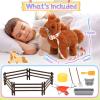 imageTagitary Plush Horse Toys for KidsElectronic Interactive Plush Toys with Leash That Making SoundsWalkingand Wagging TailStuffed Horse Realistic Pet for Boys GirlsBrown