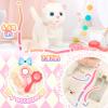 imageTagitary Plush Toys Electronic Toy Cat That Walking and MeowingTail Wagging Interactive Toy Cat for Kids with LeashEaster Christmas Birthday Gift for Toddlers KidsA