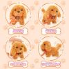 imageTagitary Plush Toys Puppy Electronic Toy Walking and Barking DogsTail Wagging Fake Dog Interactive Dog Toy for Kids with LeashEaster Christmas Birthday Gift for Toddlers KidsA