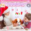 imageTagitary Plush Toys Puppy Electronic Toy Walking and Barking DogsTail Wagging Fake Dog Interactive Dog Toy for Kids with LeashEaster Christmas Birthday Gift for Toddlers KidsB