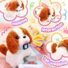 imageTagitary Plush Toys Puppy Electronic Toy Walking and Barking DogsTail Wagging Fake Dog Interactive Dog Toy for Kids with LeashEaster Christmas Birthday Gift for Toddlers KidsB