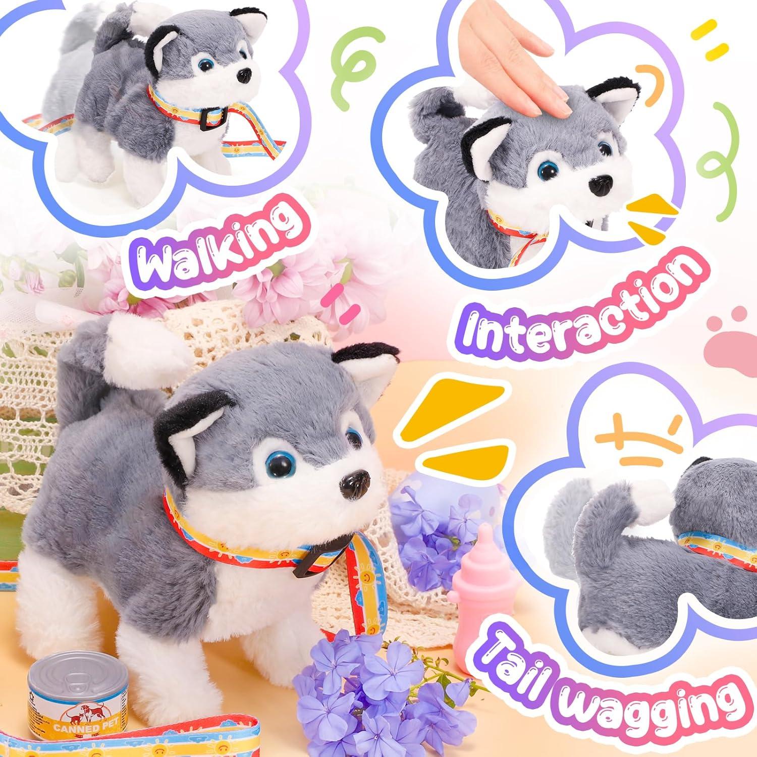 image:imageTagitary Plush Bunny Toy for KidsInteractive Realistic Bunny and Puppy