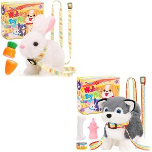image:imageTagitary Plush Toys Electronic Toy with Bunny and Puppy for Kids and Toddlers